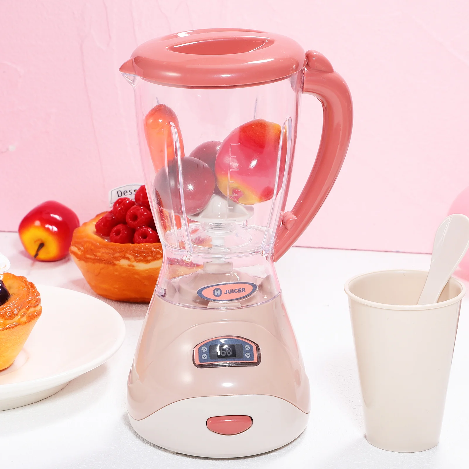 Electric Juice Machine Child Toddler Toys Mixer Blender Kids 1650X1000X840CM Plastic Dollhouse 2