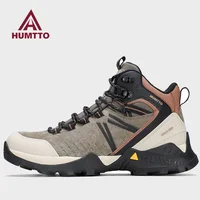 HUMTTO cowhide Hiking shoes Men waterproof hunting Boots Tactical Desert Combat Ankle trekking Boot women walking ankle Sneakers