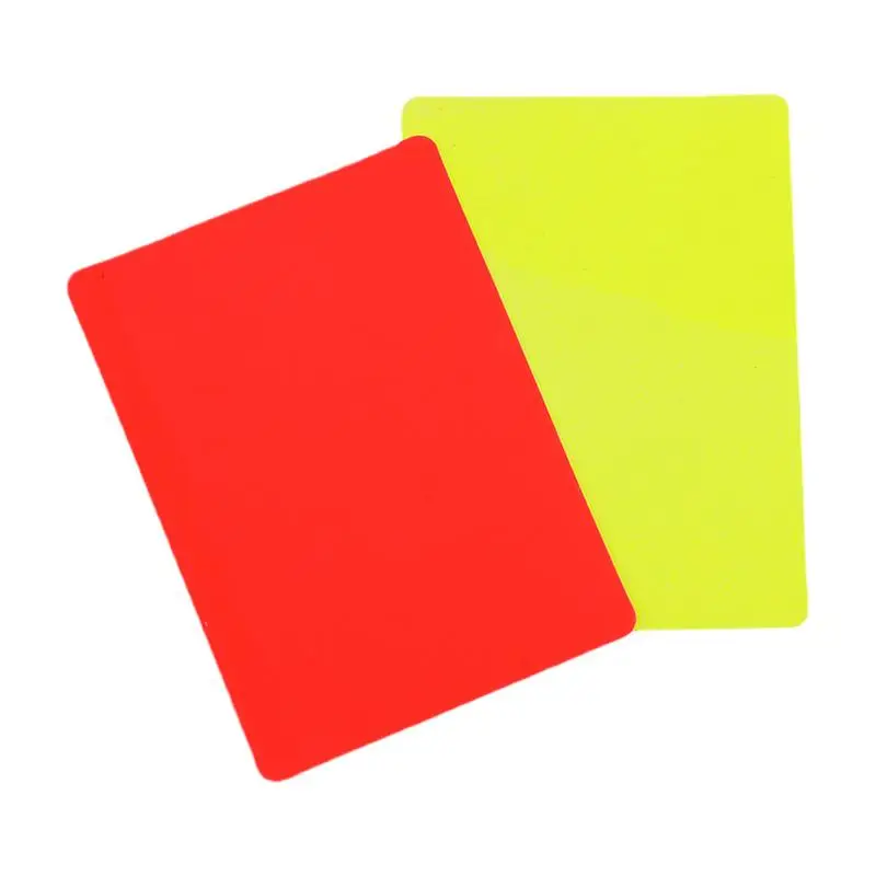 

Referee Cards 2pcs Football Penalty Card Soccer Referee Card Soccer Referee Supplies Football Red And Yellow Card For Football