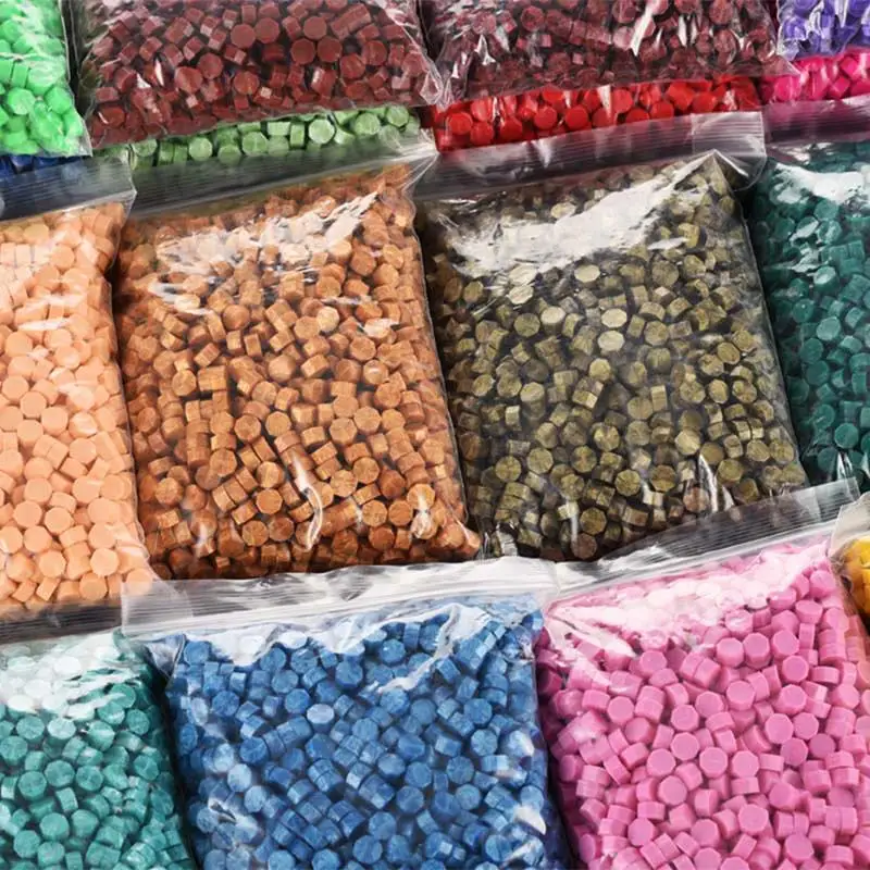 

500 г, смешанные цвета, восковая печать, винтажные Восьмиугольные восковые бусины, блестящий материал, конверт для свадебного приглашения, открытка