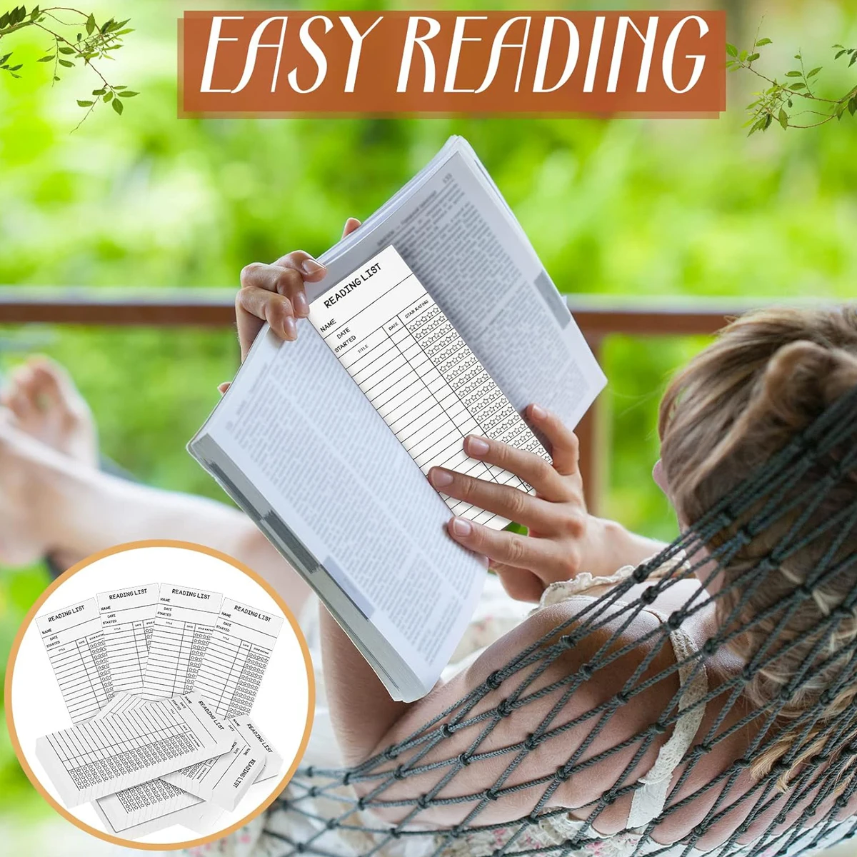 50pcs reading list bookmarks, reading log bookmarks, gifts and literary supplies for reading lovers 4