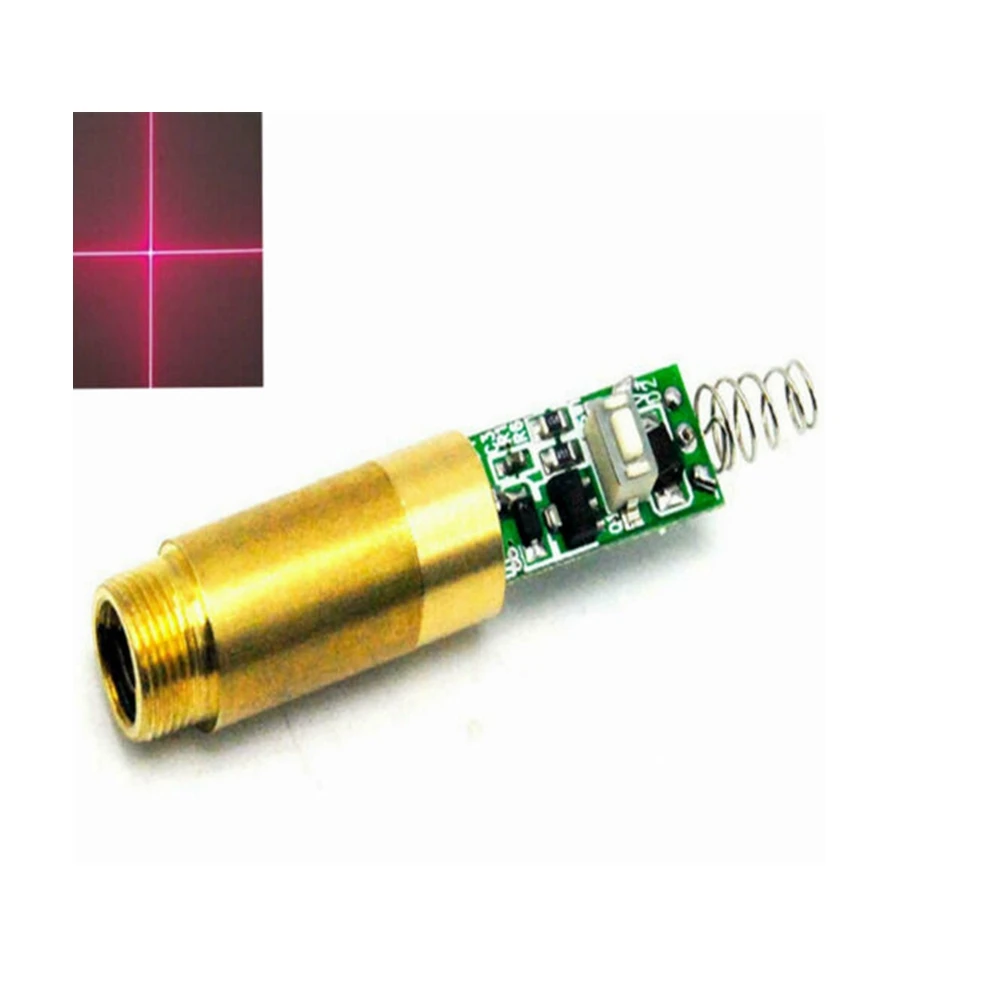 Industrial 650nm Red Cross Laser Diode Module APC Circuit 200mW DC3.7V