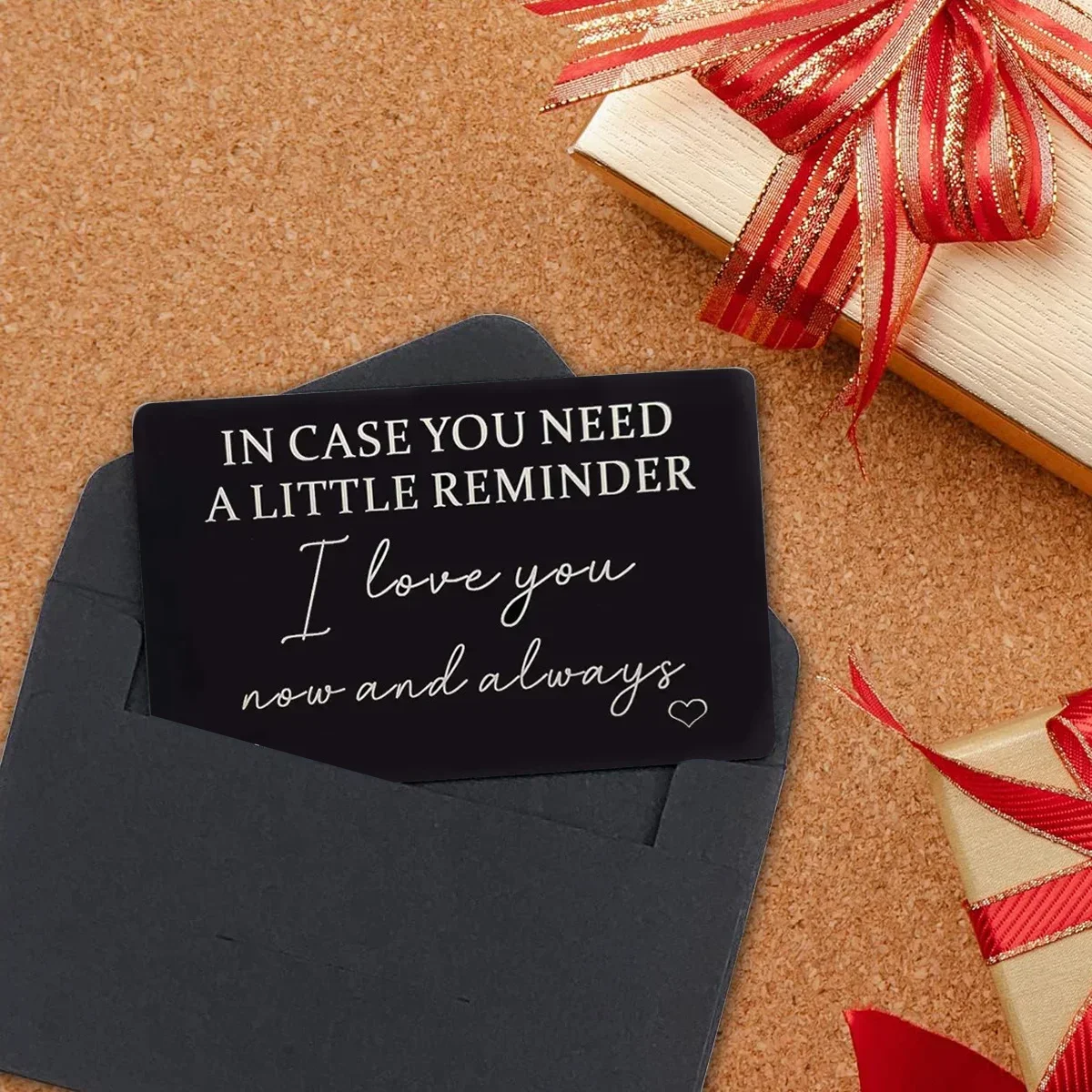 Aluminum alloy engraved Purse Card Gift For Boyfriend Husband engraved wallet cards