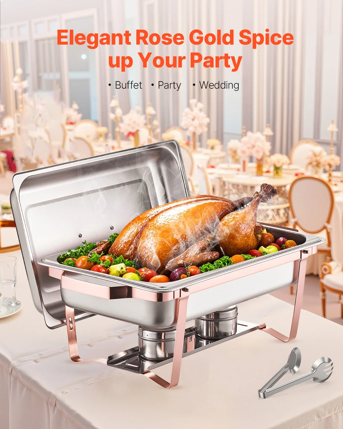 Stainless Steel Chafing Dish Buffet Set for Party Catering
