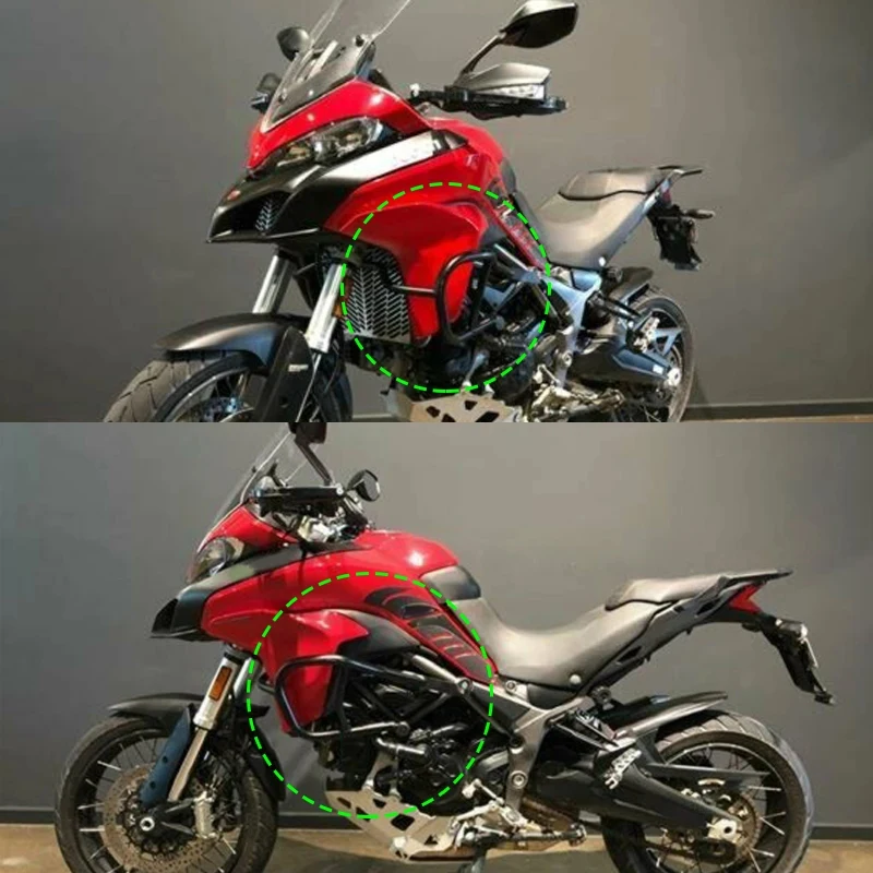 Motorcycle Engine Guard Crash Bar Stunt Cage Bumper Frame