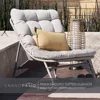 Outdoor Sofa Set, Comfy E-Coated Outdoor Furniture Set for 4 Person with Thick Olefin Cushions, Samba Patio Conversa 4