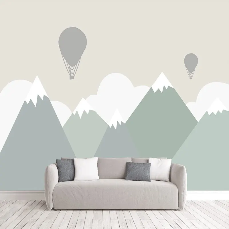 

Настенная бумага для детских стен, мультяшный фон для фотографий с изображением воздушного шара в детской комнате