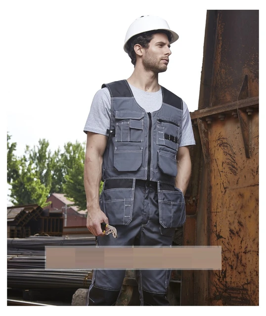 Chaleco de trabajo para hombre, ropa de herramientas