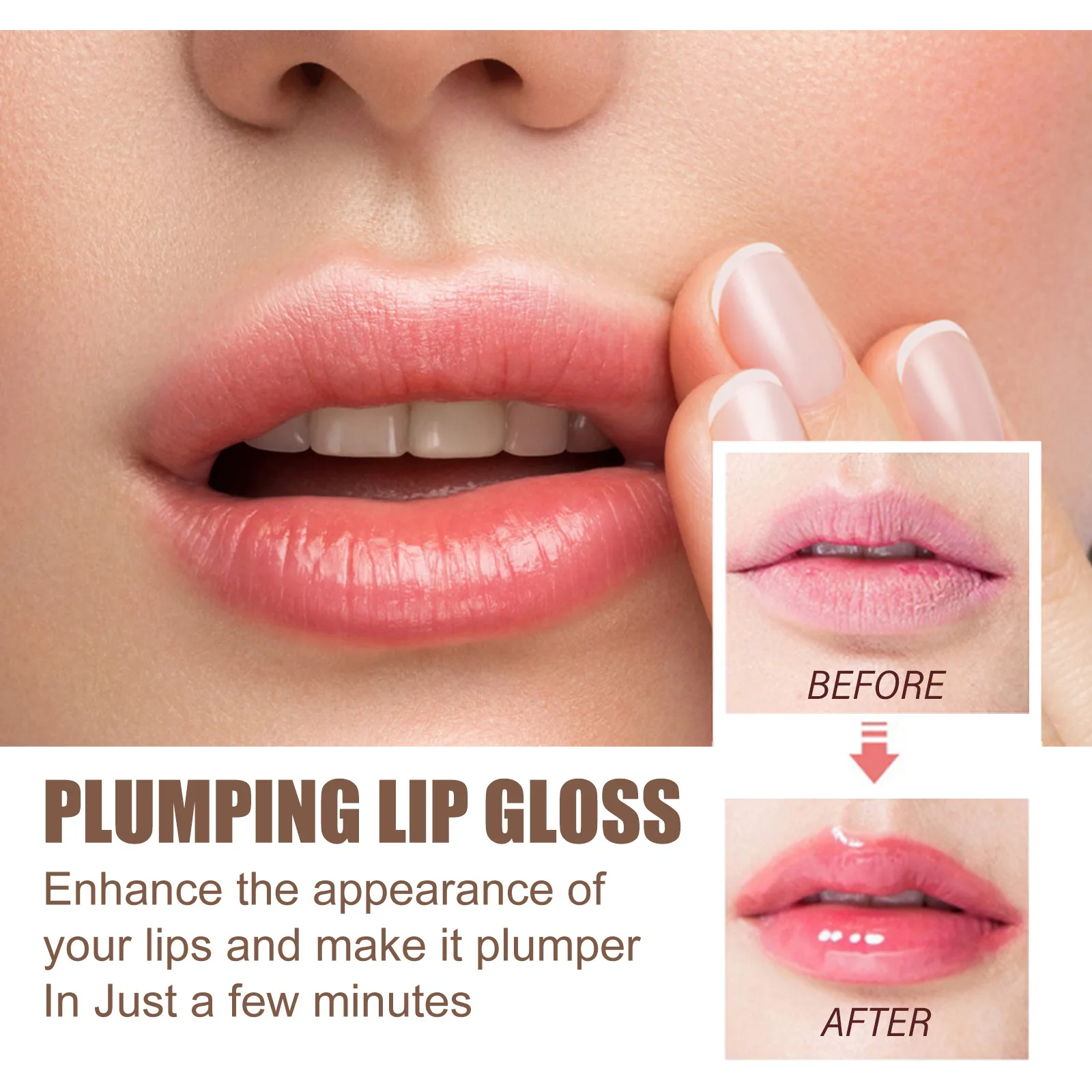 EELHOE Lip Plumper Essential Oil Enhancer Nourishing Fluid Instant Volumizing Moisturizing Sexy Reduce Fine Lines Lip Oil Makeup