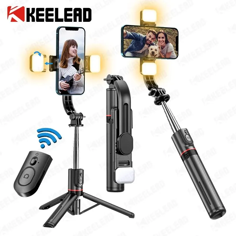 Selfie Stick Tripod with Fill Light Wireless Bluetooth 45.66 Inch Bracket Portable Tripod for iPhone 14/13 Smartphone Selfie Stick Tripod Selfie Stick Phone Selfie Tripod Sports Camera Selfie Stick Cell Phone Selfie Stick Smartphone Selfie Stick