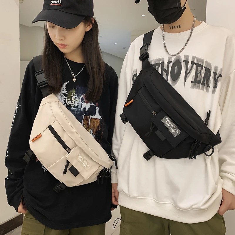 Large Capacity Casual Waist Bag Nylon Fanny Pack For Men Women Big