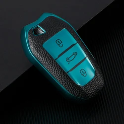 Premium TPU Car Key Case Cover for Enhanced Protection & Style (Green Case)