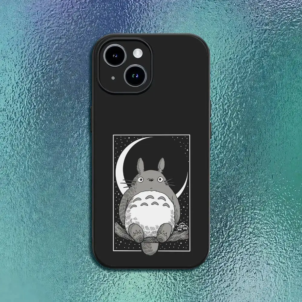 Film T-Totoro-o Handyhülle für IPhone 17 12 13 14 15 16 Pro Max Plus Classic schwarze Softshell – Detail 10