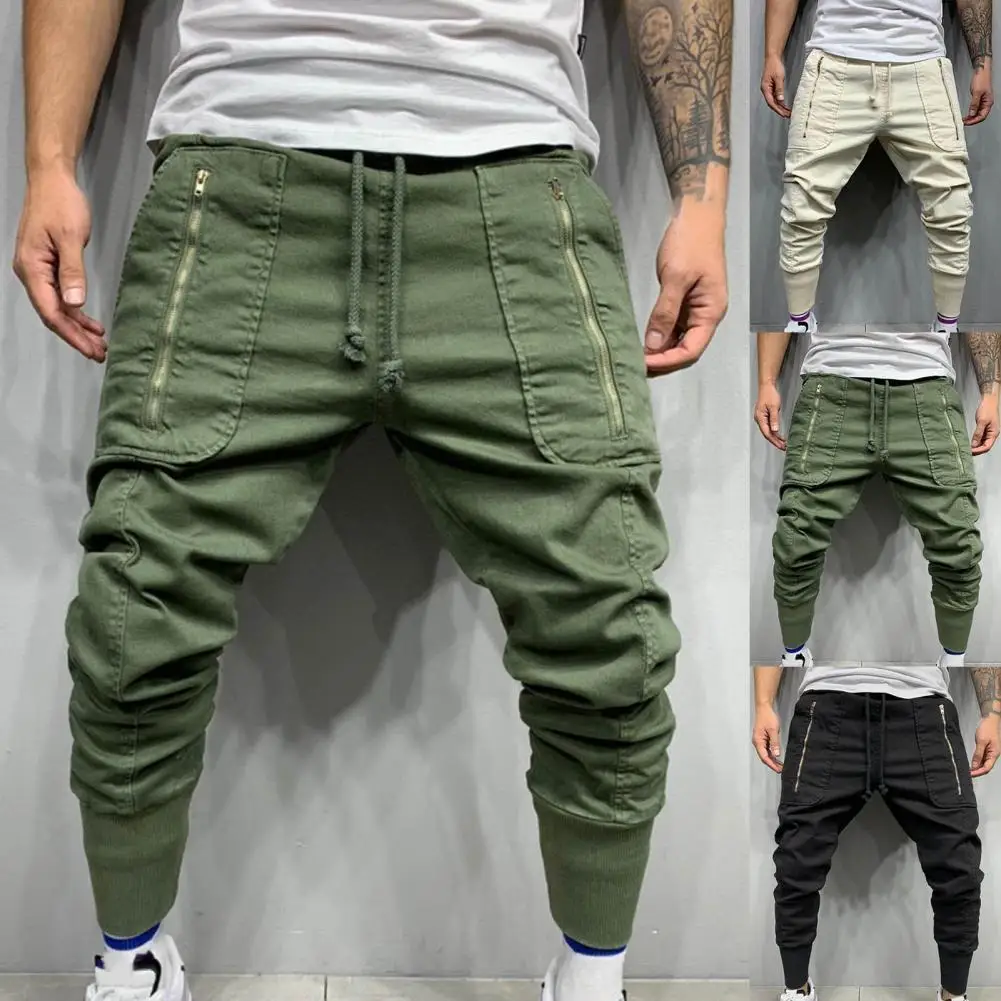 Men Pants Drawstring Men Sweatpants Simplicity Fashionable Fantastic Fashion Long Cargo Trousers