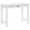 Writing Desk with Drawer, White, Special Feature Lightweight, Sturdy, Durable, Compact, Easy Assembly, Computer Desks 2