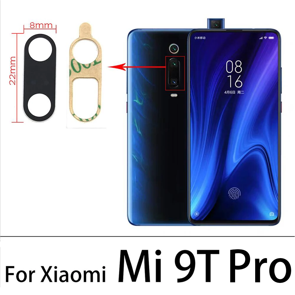 100% Original New Back Rear Camera Glass Lens Cover For Xiaomi Mi 10T Pro / Mi 11T Pro / Mi 9T Pro With Adhesive iphone mobile frame Housings & Frames