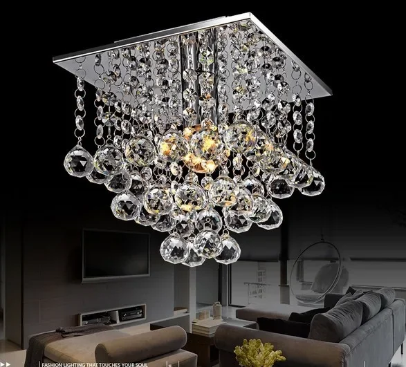 

Modern LED Crystal Beaded Chandelier with 1 Light Source Size:L22*W22*H25cm