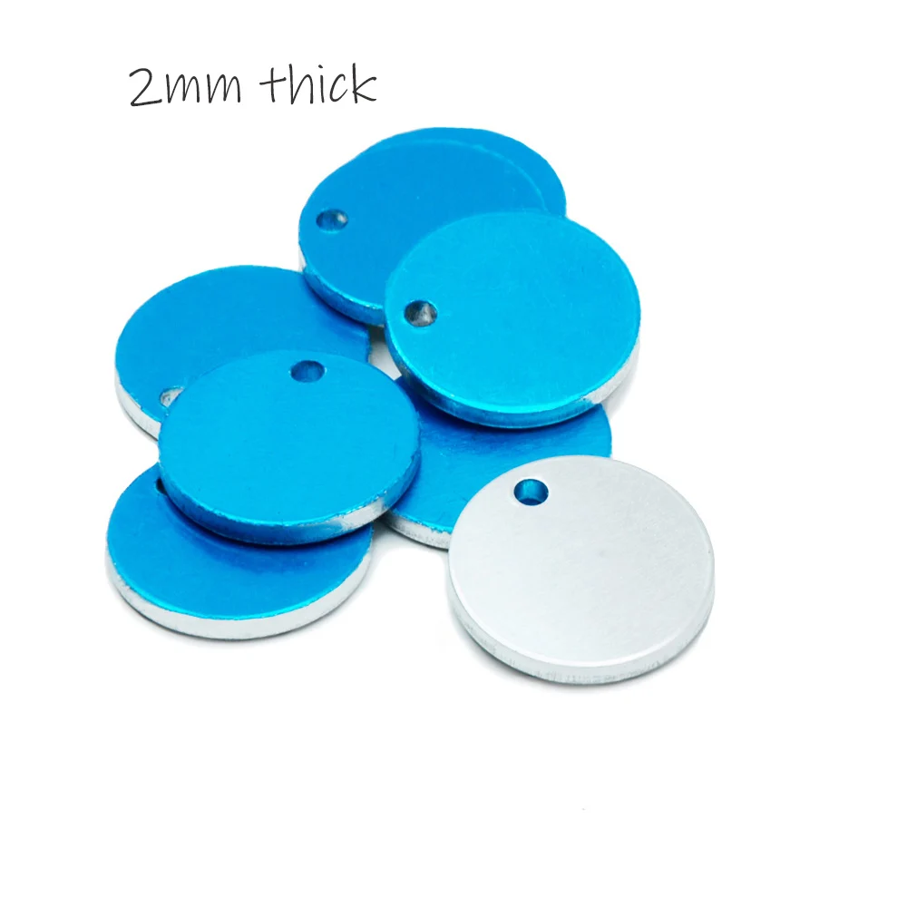 

Металлические штампованные заготовки 3/4 дюйма, алюминиевые брелоки, жетоны, принадлежности для изготовления ювелирных изделий, толщина 2 мм