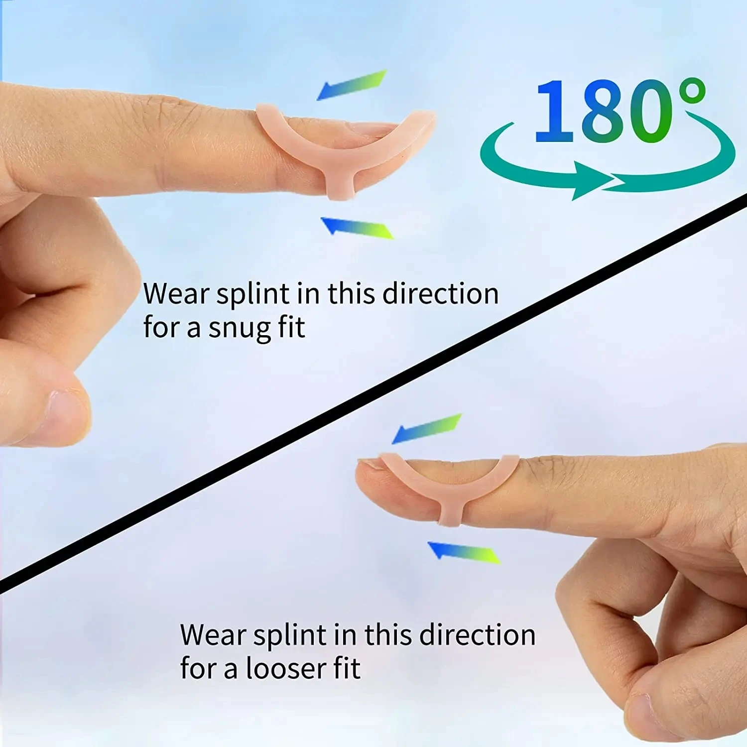3Pcs Finger Splint Fixed Ring Adjustable Broken Finger Joint Stabilizer Finger Splint Bracket Protector Straightening Arthritis 3
