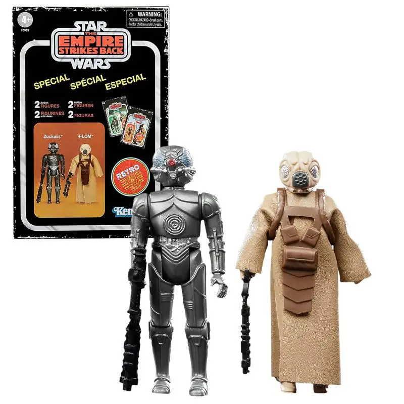 

Hasbro Star Wars 3.75-inch Retro Hanging Card Bounty Hunter Zakus 4LOOM Children's Toys Anime Peripheral Figure Model
