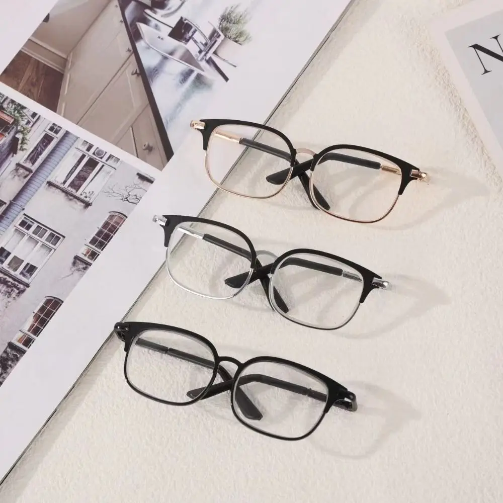 Fashion Metal Doll Glasses Ellipse Frame Photo Prop Pets Glasses Doll Accessories 20cm Dolls
