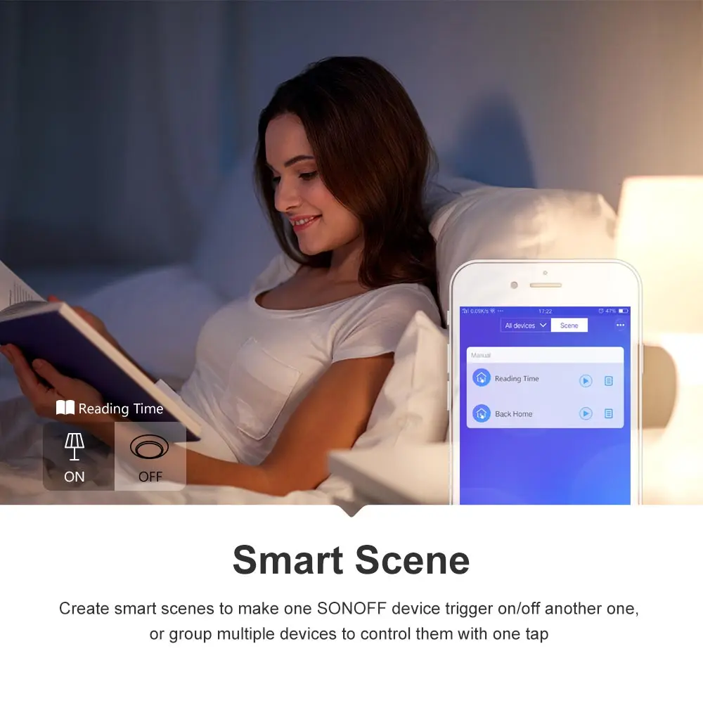 SONOFF 433 RF R2 Smart ON/OFF WiFi Switch, Support APP/433 RF/LAN/Voice Remote Control DIY Mode Works With Alexa Google Home