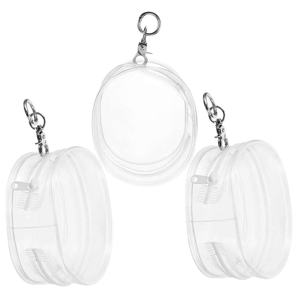 

3 Pcs Bag Make up Organizer Handbags Portable Small Key Chain Display with Keychain Plastic Metal Mini Baby Walk