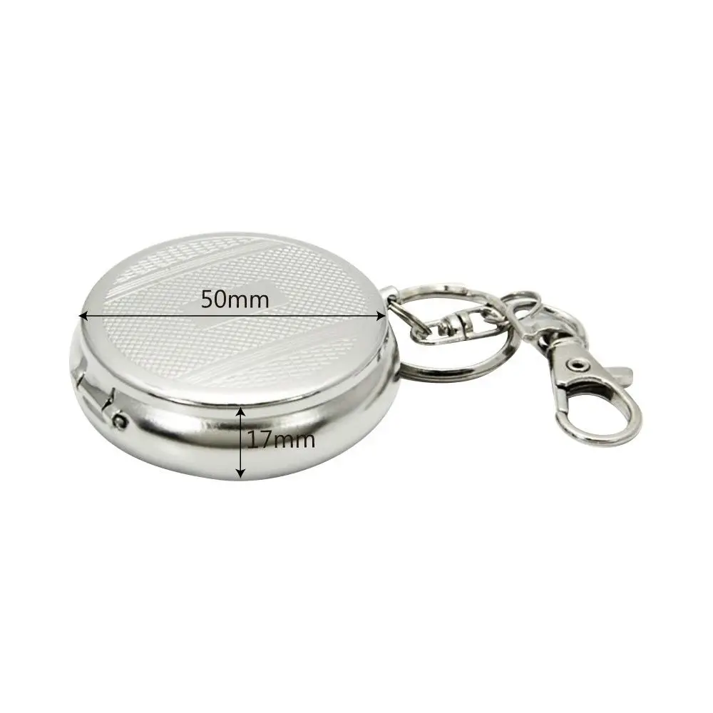 Mini Vehicle Stainless Steel Smoking Accessories Key Chain Cigarette Ashtray Cigarette Supplies images - 6