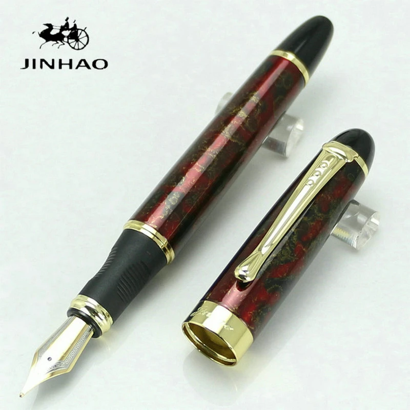 

JINHAO X450 Высококачественная футаниновая ручка, полностью металлические Золотые зажимы, роскошные ручки, Канцтовары, офисные и школьные принадлежности