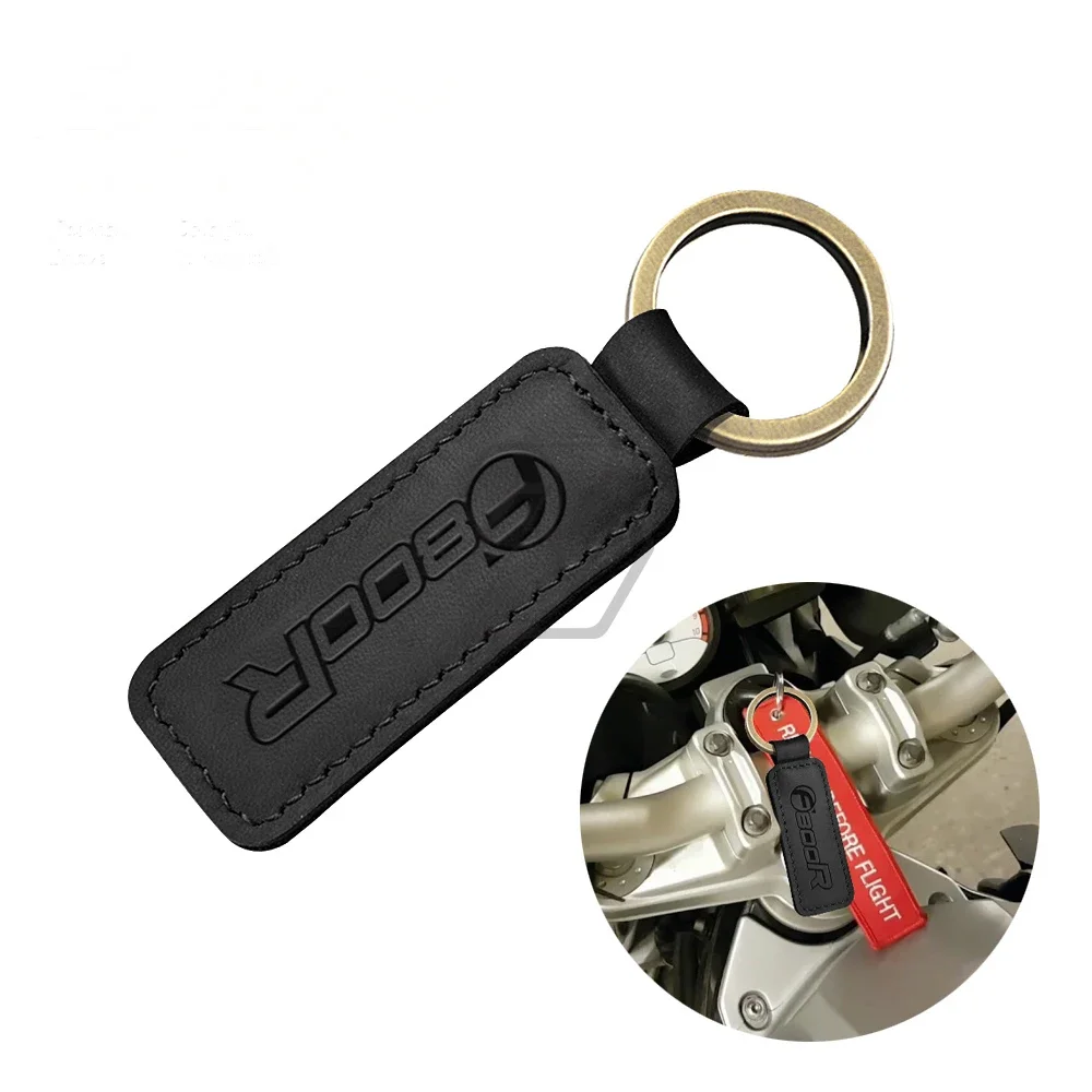 

For BMW F800R F800 R -Crazy Horse Skin Motorcycle Cowhide Keychain Key Ring