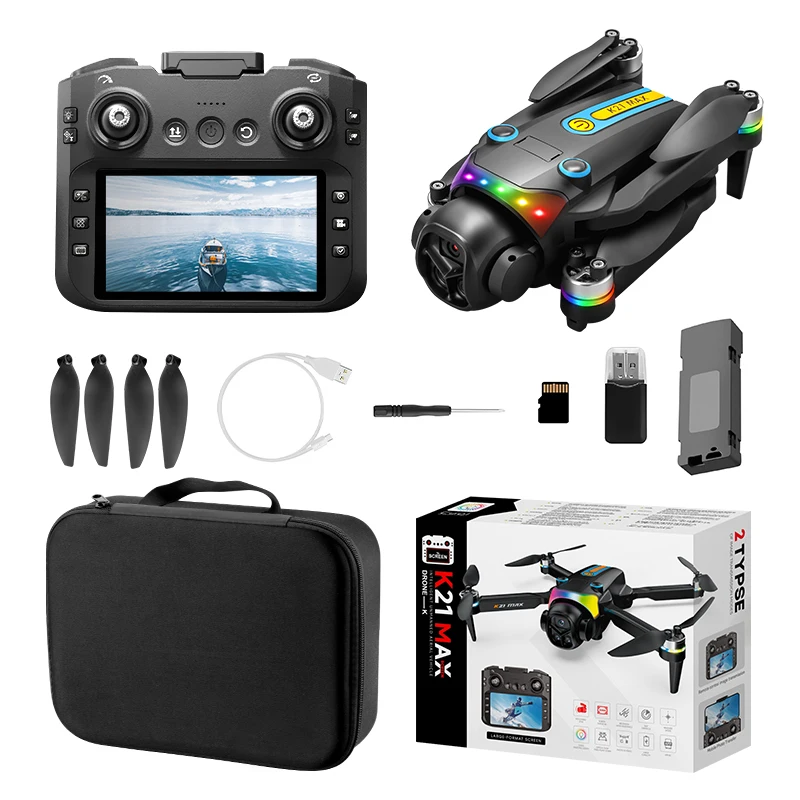 Nuovo K21 MAX Drone Professionale 4K HD Macchina Fotografica 5G di Controllo Remoto con Schermo Aerei Brushless Evitamento Ostacoli Quadcopter Giocattoli - immagine 6