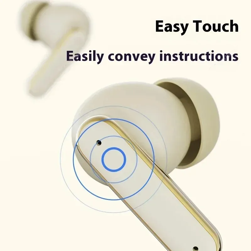 In-Ear Bluetooth Earbuds Leather Texture Design Ultra Long Battery Life Touch Control TWS Headphones Ideal For Gifting Video Use_voghion.com