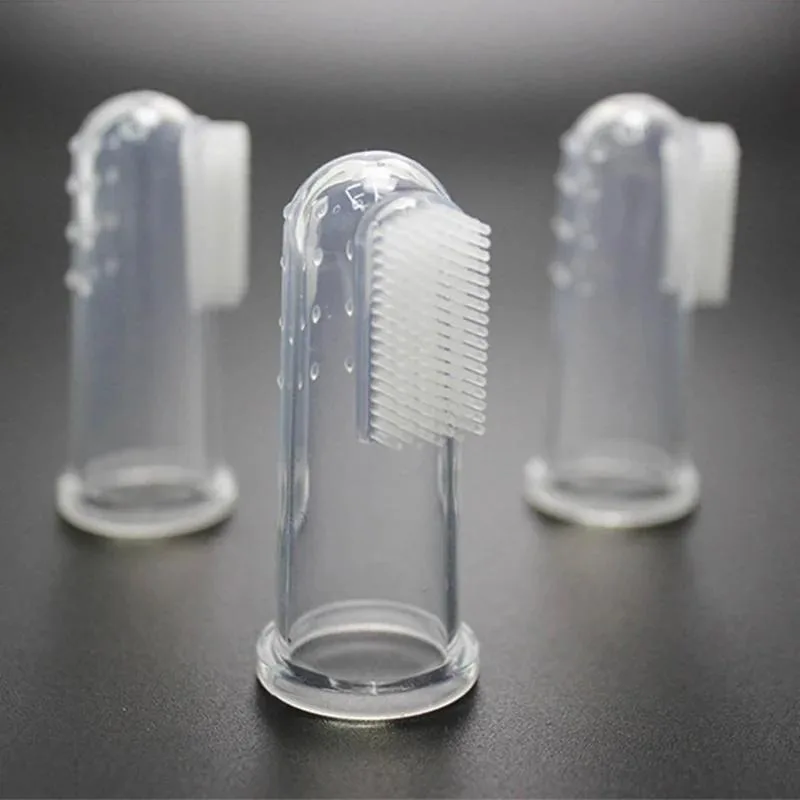 Soft Silicone Pet Finger Toothbrush Set 5