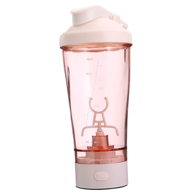 New 1 Pc 450ml Electric Mixer Automatic Protein Powder Shaker Bottle Double  Scale Shaker Bottle Easy Use Long Service Life - AliExpress
