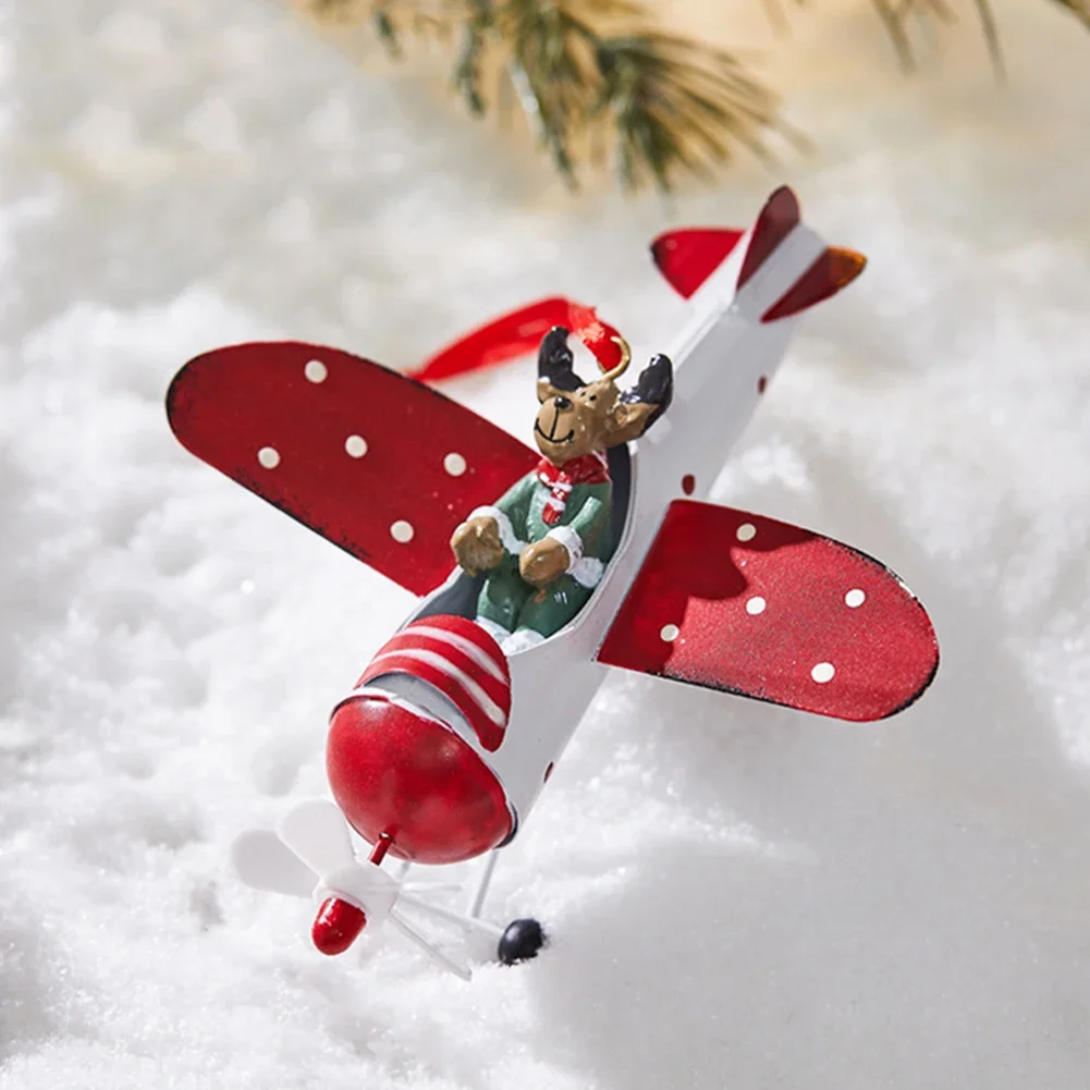 Interesting Metal Christmas Pendant Desktop Bedroom Living Room Santa Claus Mailbox Decoration Holiday Children Couple Gift