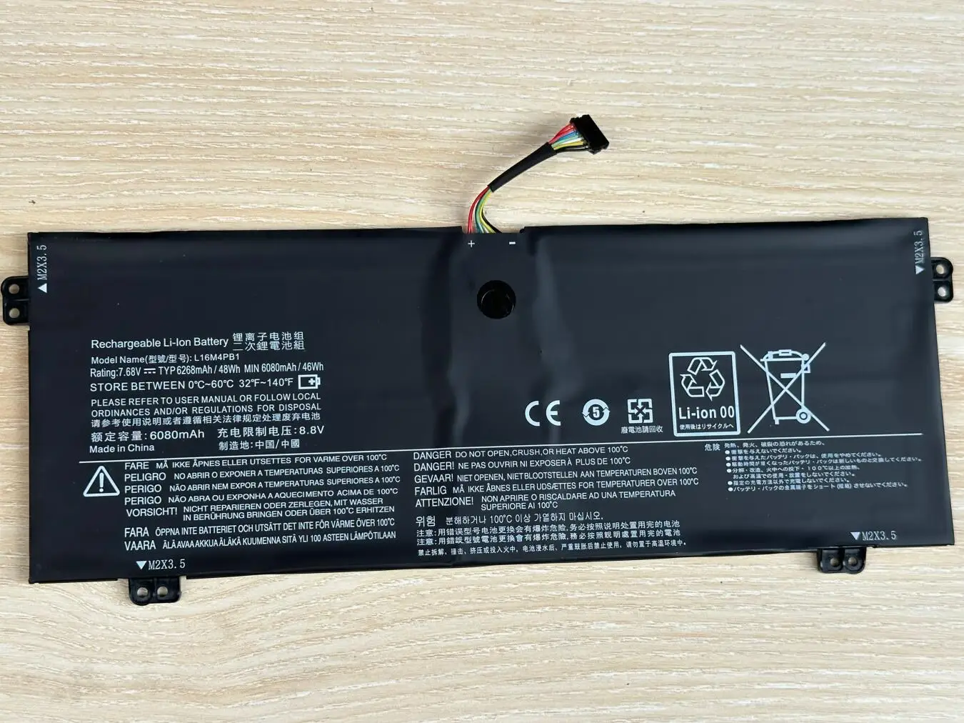 Lenovo-bateria do Portátil para Lenovo Yoga 72013ikb Ikbr 13 15ikb 730-13ikb L16c4pb1 L16m4pb1 5b10m52739 2icp4 43 1102 Novo - Imagem 4