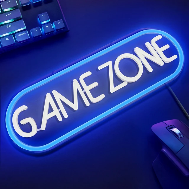 Customize and get this Abstract Neon Gaming Zone  Banner