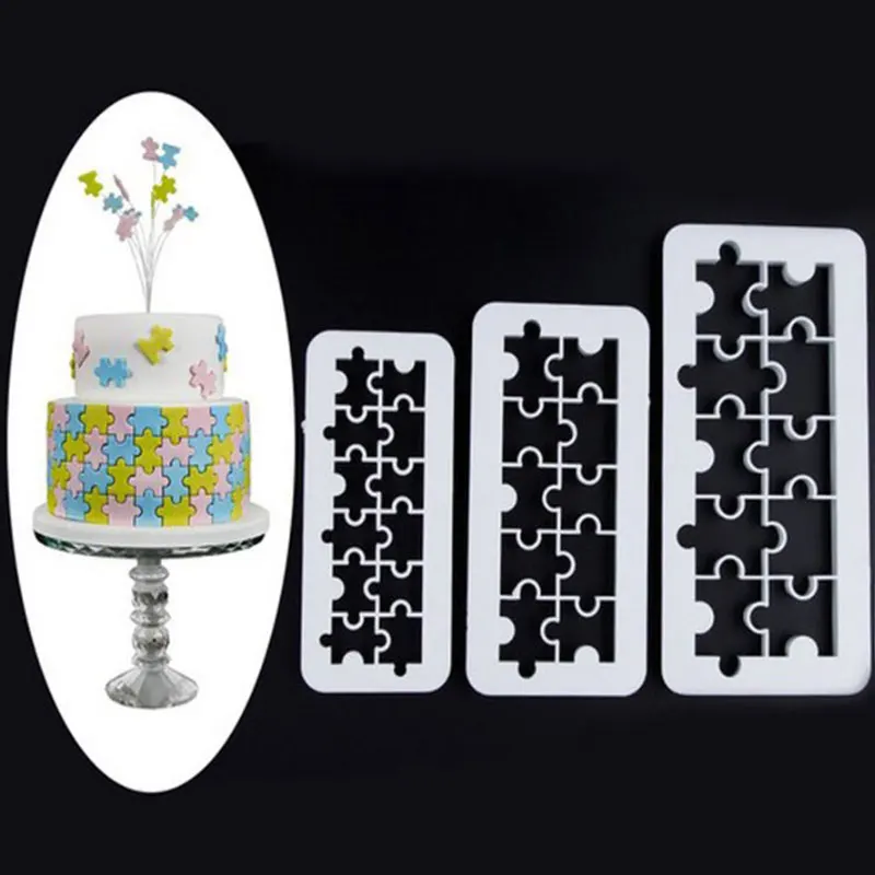

3Pcs/Set Cookie Fondant Cutters Square & Hexagon Cookie Cutters Geometric Biscuit Cutters Cupcake Cake Mold Cake Chocolate Mold