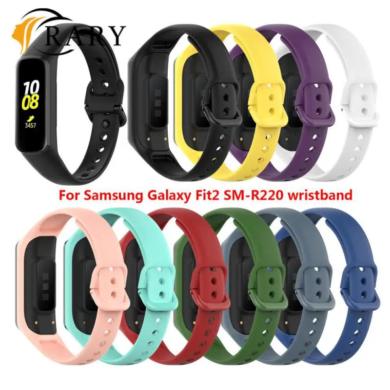 

Replacement Strap Smart Accessories Watchband Sweatproof For Samsung Galaxy Fit 2 Strap Silicone Strap Soft Waterproof