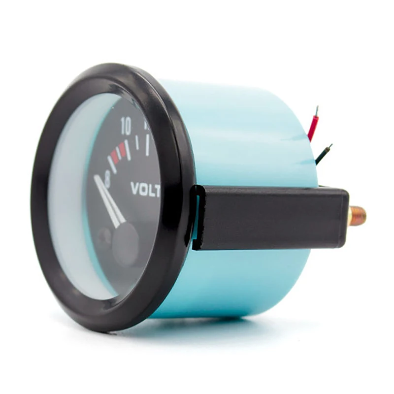 차량 계량기 범용 차량 계량기, 블랙 쉘, 2 인치, 52mm, 12V