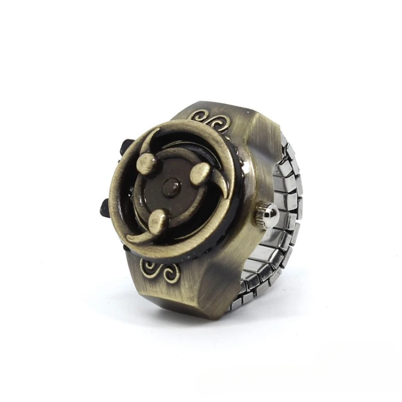 Medidor de prepared personalized animation series ring watch, ancient silver ring watch men's headband watch antique watch.