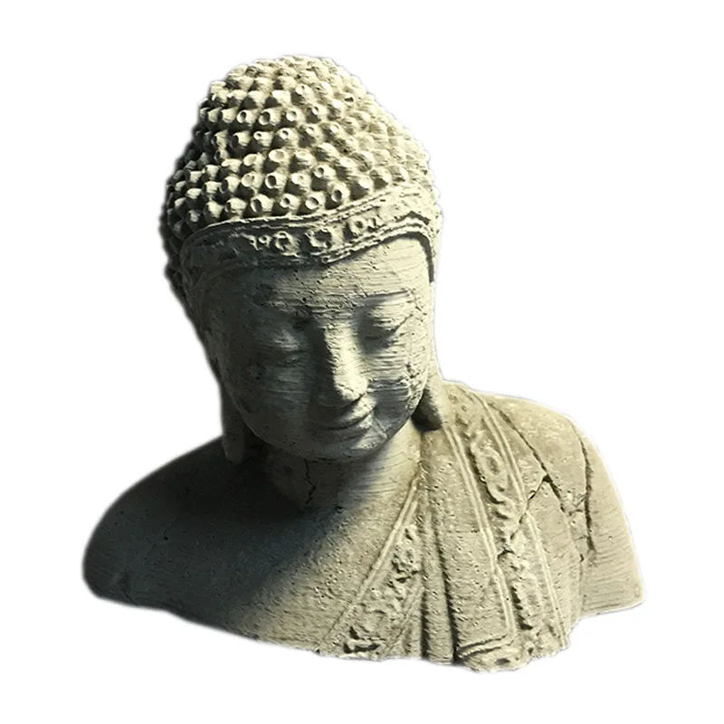 Cement Fish Tank Scenery Decoration Buddha Statue Buddha Head Series