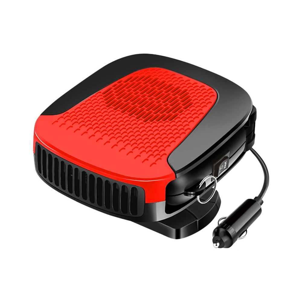 Chauffage De Voiture 12V 200W - Dégivreur Et Désembueur Portable, Rotation 360°, Prise Allume-cigare - Chauffage Rapide Pare-brise Et Habitacle
