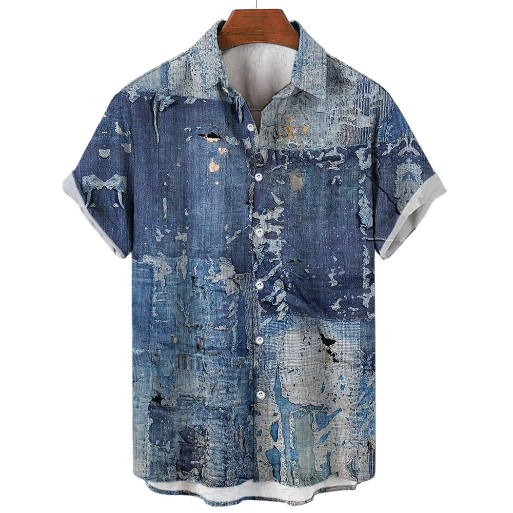 ★ ★ Men's Overfit Vintage Wash Print Short Slee Wholesale Custom Vintage 100%Cotton Men's 3D Puff Printing