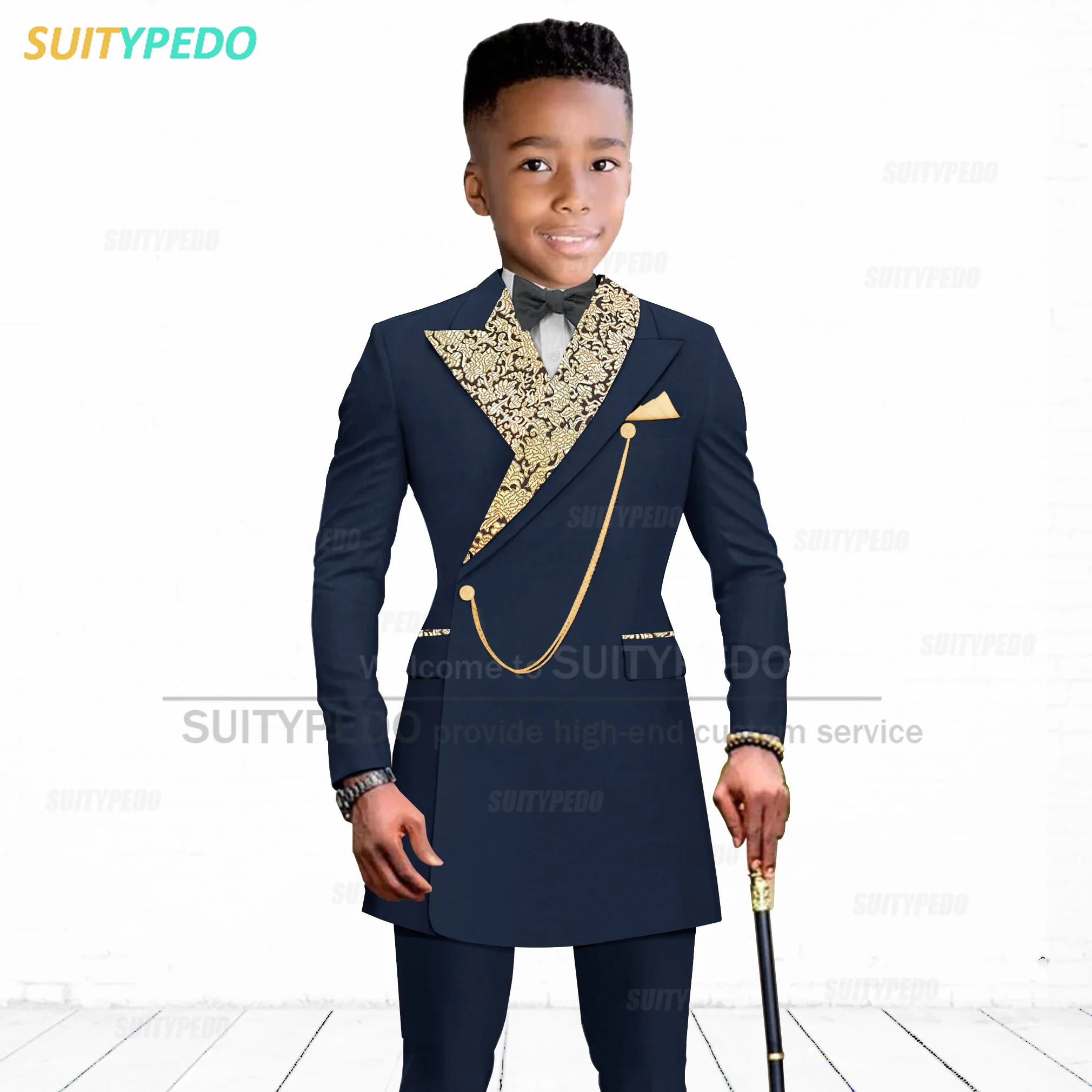 Boys Suits Formal Royal Blue Boy Suit For Children Graduation Performance Outfit Weddings Kids Party Host Costume Blazer Pants 2 Pieces boys suits