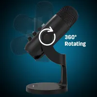 USB Microphone for PC, Mac Gaming Recording Stream Podcast, Computer Condenser Mic with Phone Adapter Headphone Output - Image 4