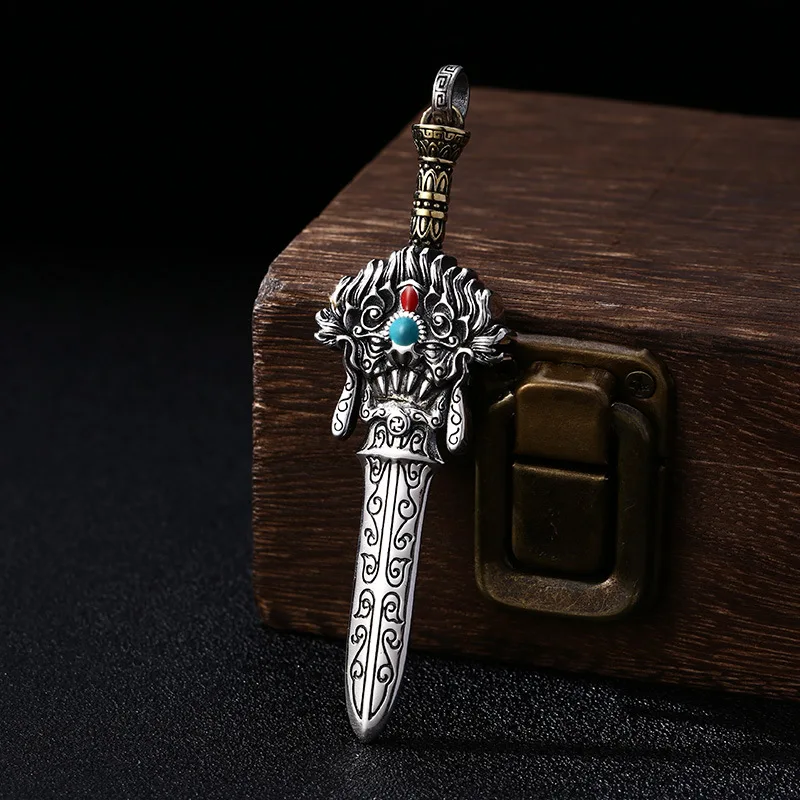 Pure Silver Sword | S925 Lion Totem | Pendants | Jewelry