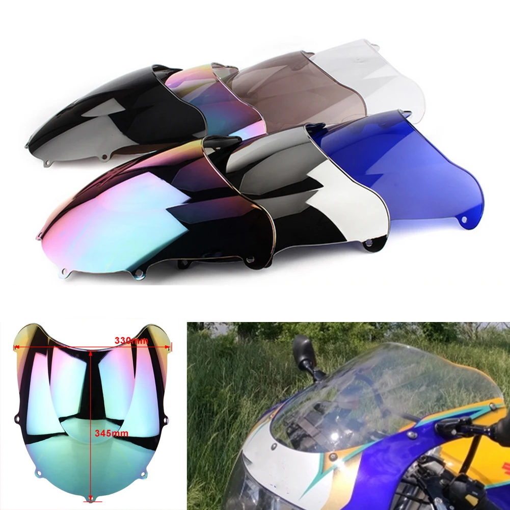 

Защитный экран для мотоцикла с двойными пузырьками для Suzuki GSXR 600 750 1996 1997 1998 GSXR600 GSXR750
