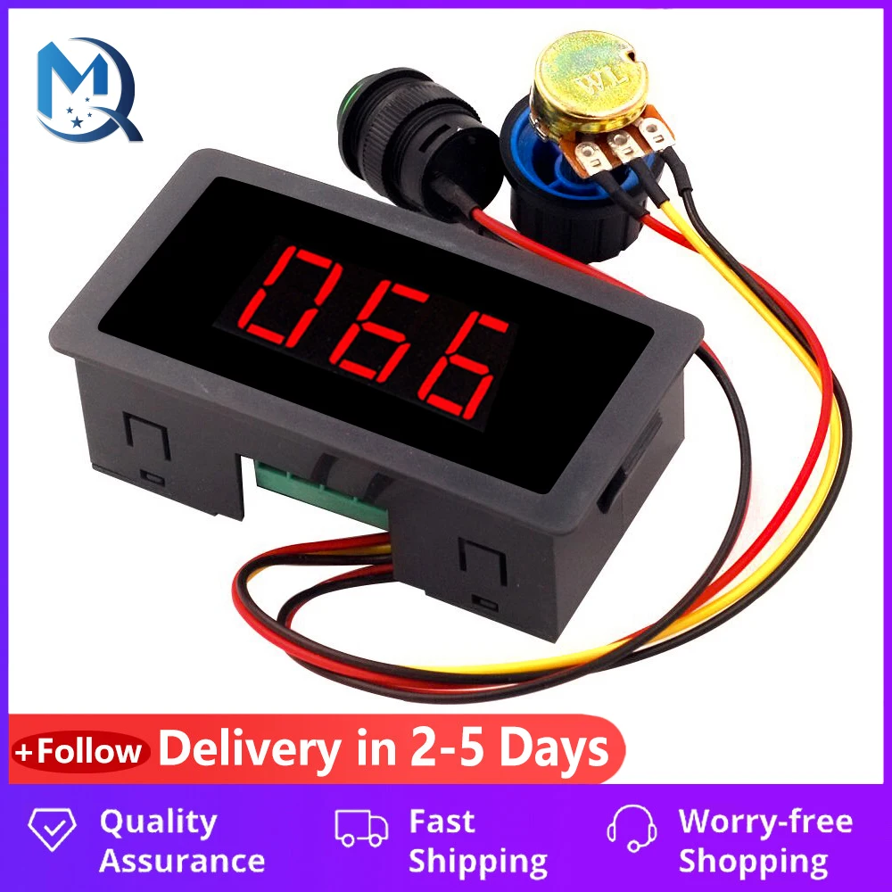 DC 6V 12V 24V Adjustable PWM DC Motor Speed Controller CCM5D Digital