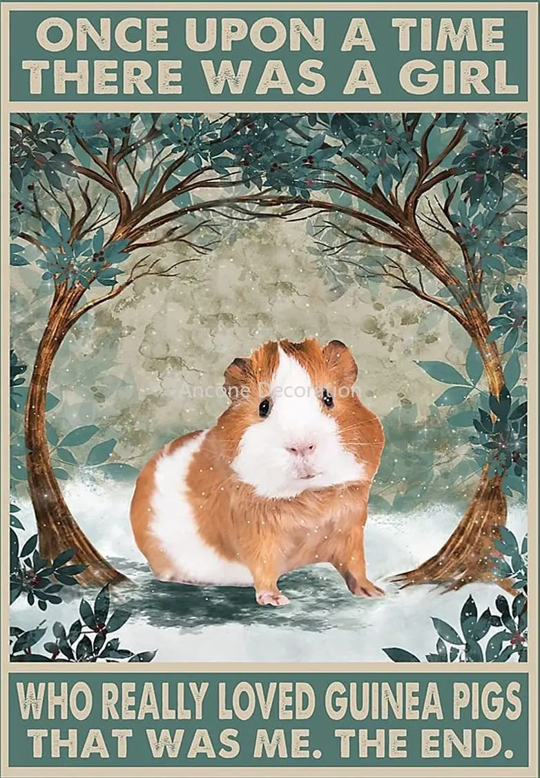

Guinea Pigs Guinea Vintage Look Reproduction Metal Sign Vintage Tin Sign 8X12 Inches